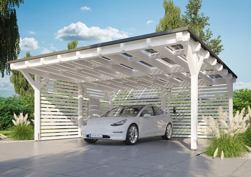 Carport mit Solar nachrüsten