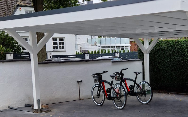 Elektrisches Fahrrad Carport