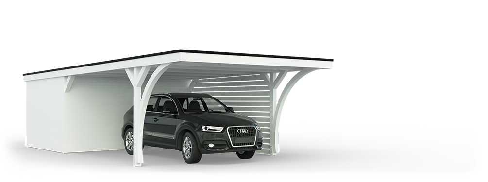 Easycarport 4.35 x 9.00m Ansicht 1