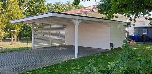 So verwandeln Sie Ihr Carport in eine Outdoor-Sauna