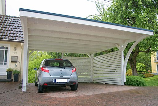 Carport in weiss streichen - alle Vorteile