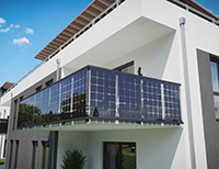 Balkone mit Solar